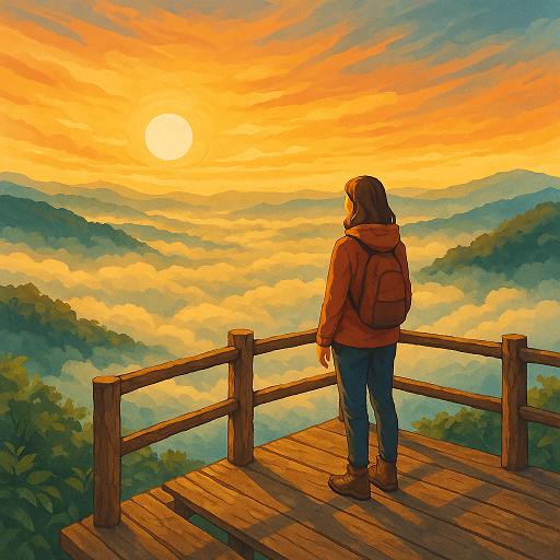 Bukit Panguk Kediwung Jogja – Spot Sunrise di Atas Awan